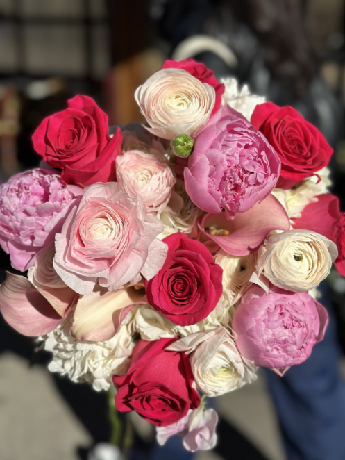 Designer Choice Pink and White | Handmade Bouquet