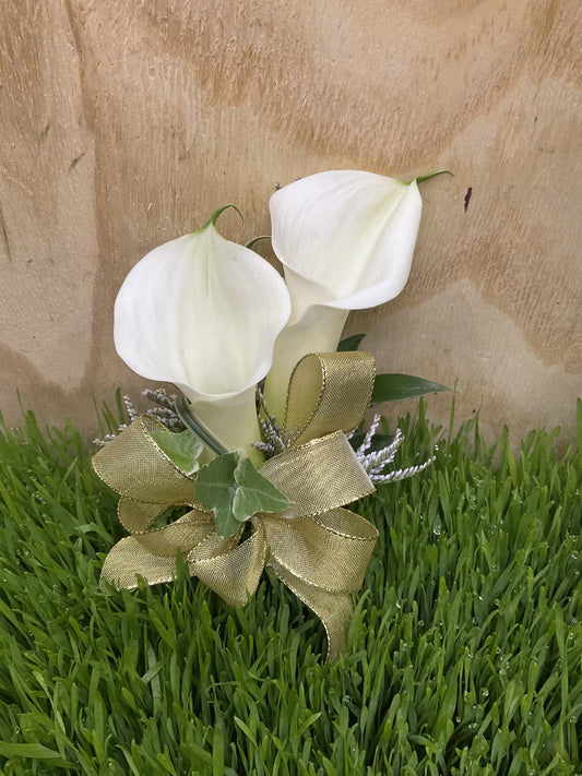 Cala Lily Corsage | Handmade Bouquet